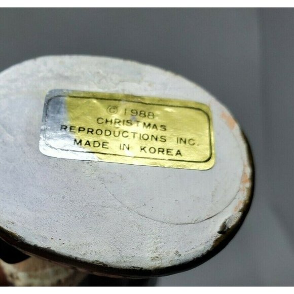 Vintage 1986 Christmas Reproduction Inc 1917 Santa Clause Ornament Made In Korea - Picture 9 of 12